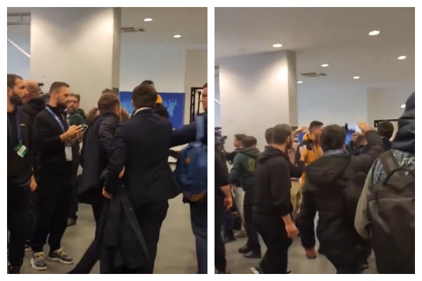 VIDEO/ E turpshme, zyrtari i Rumanisë tenton të sulmojë fizikisht