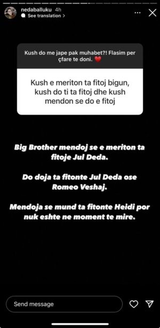 Kush e fiton “BBV3”? Ja çfarë thotë opinionistja e
