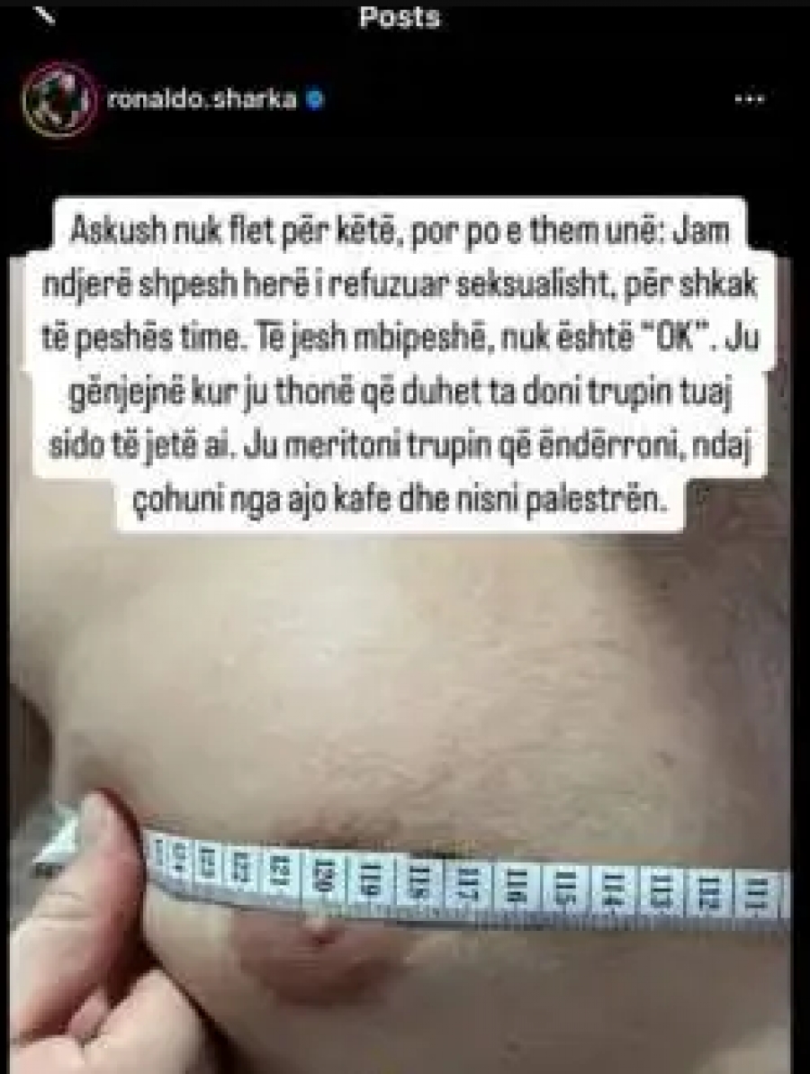 “Askush nuk flet për këtë”, Ronaldo Sharka