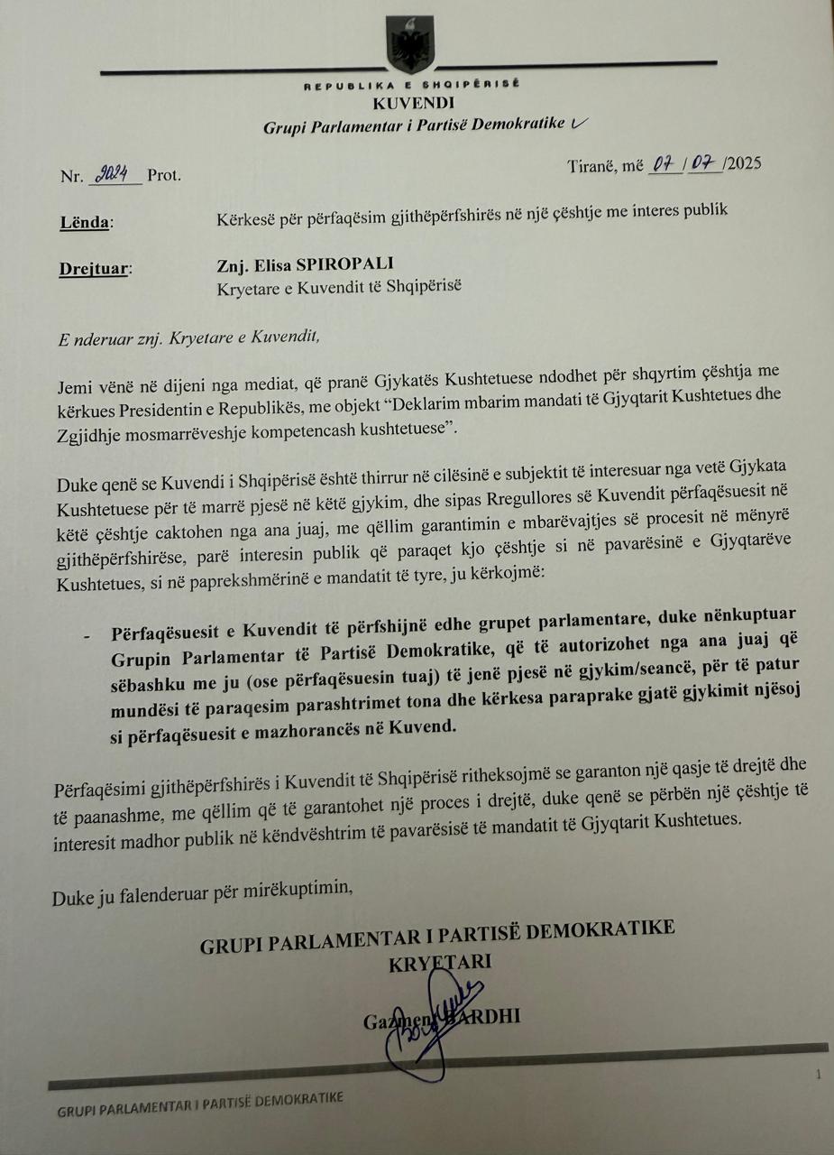 Shqetësim edhe nga Brukseli për mandatet e gjyqtarëve kushtetues/