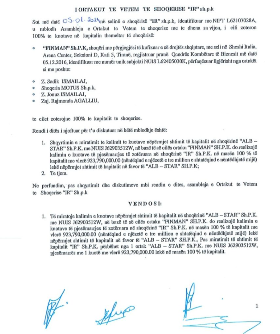 Një nga përfituesit kryesorë, "Albstar" mori 22 mln