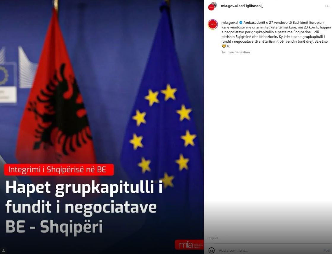 Shqipëria hap grup-kapitullin e fundit me BE-në? Bashkimi Europian: Jo