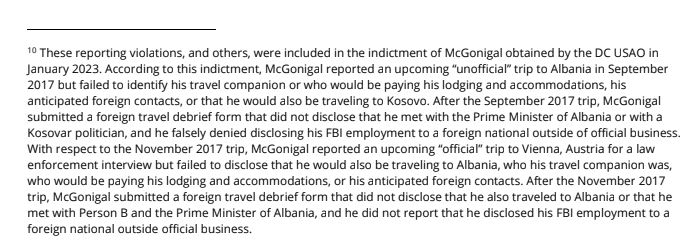 Dosja "McGonigal"/ Ish-agjenti i FBI-së fshehu udhëtimet e