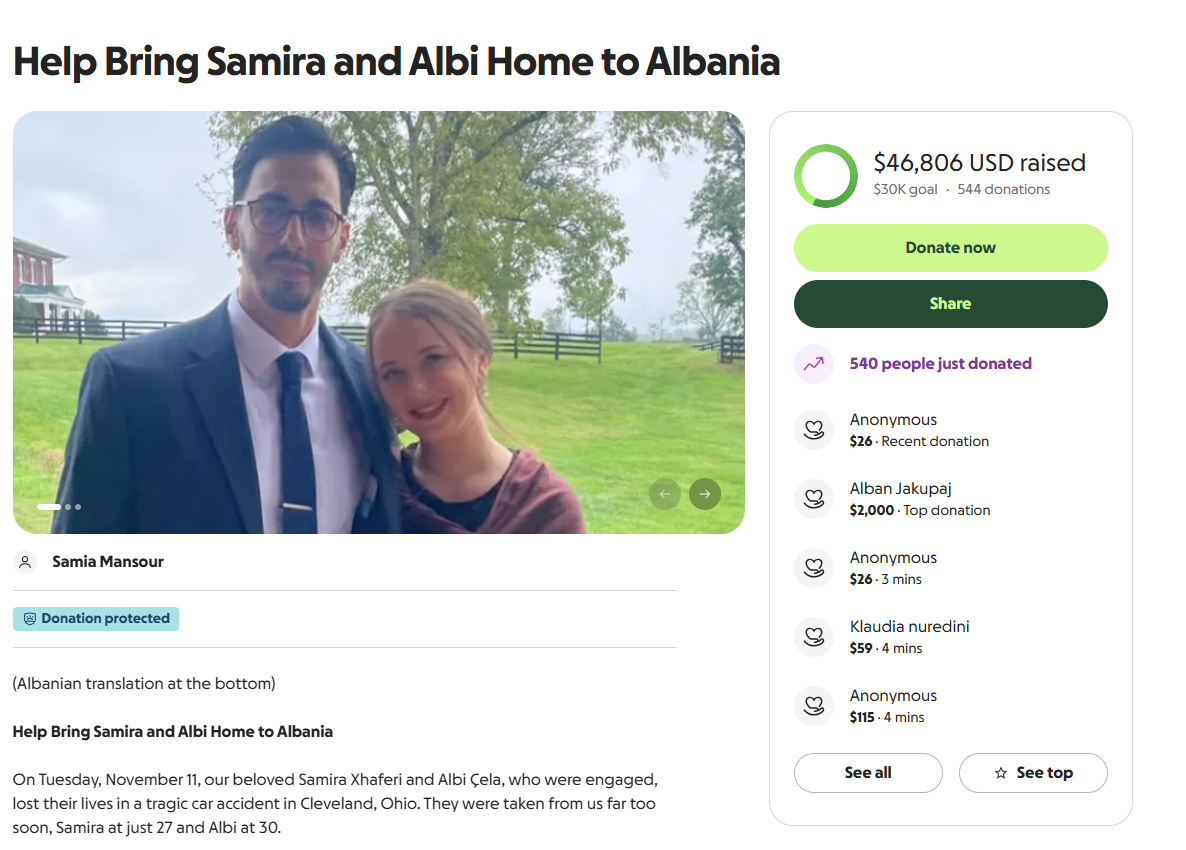 TRAGJEDI në SHBA! Aksidenti i rëndë i pret jetën në mes