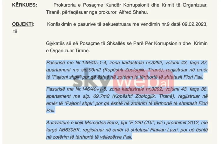 SPAK zbulon dy apartamente të trafikantit të drogës të