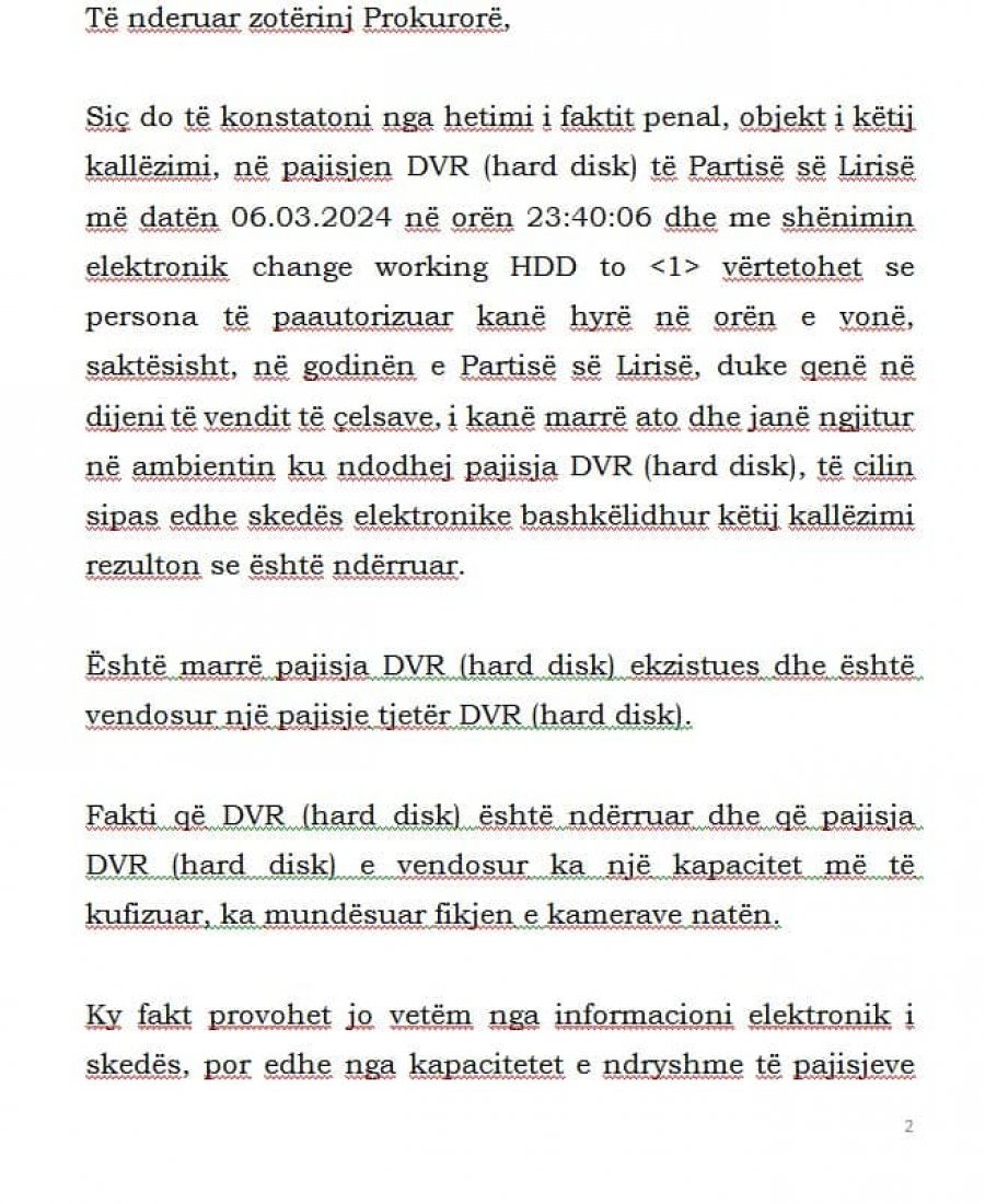 Meta kallëzim në Prokurorinë e Tiranës: Persona të