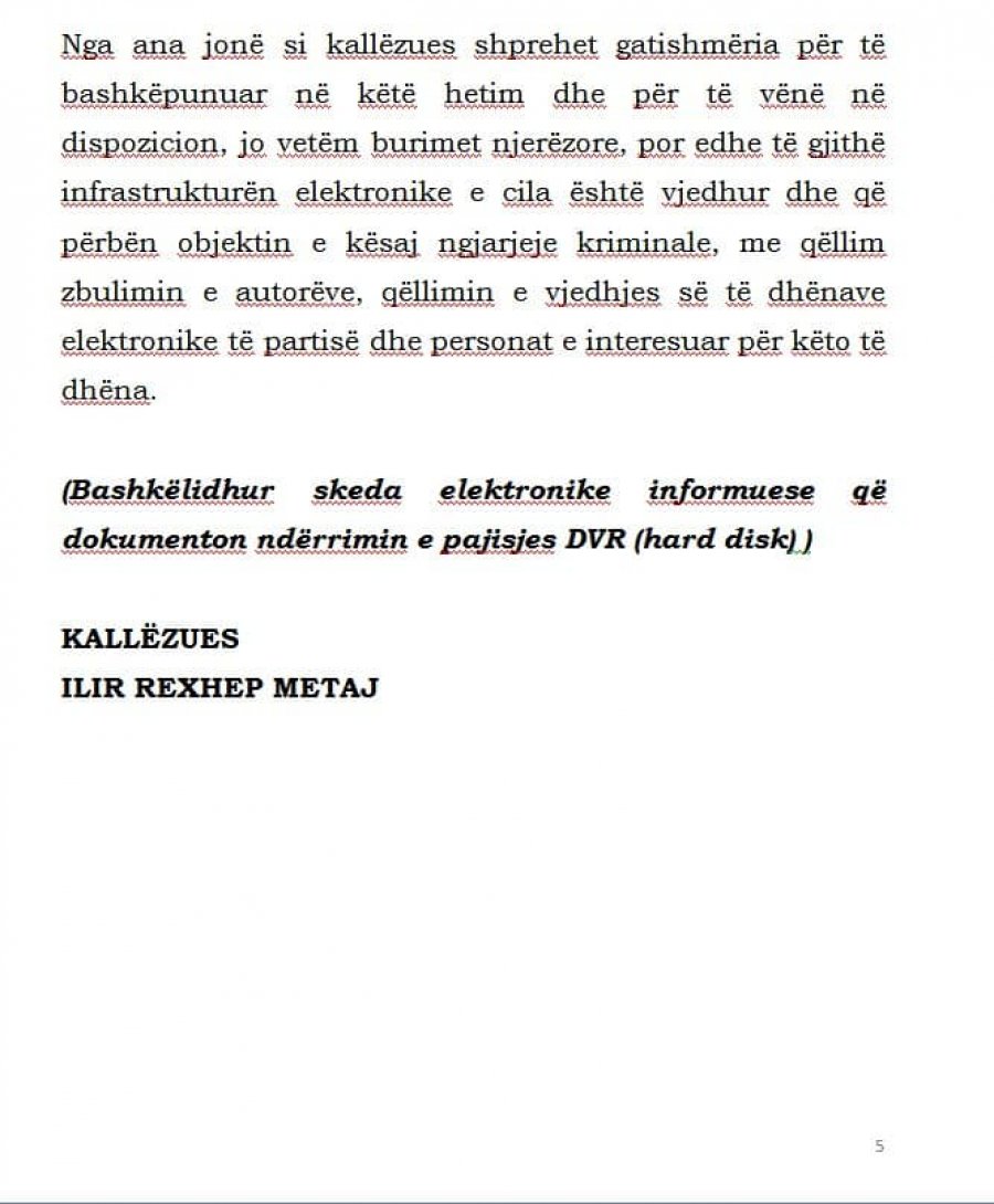 Meta kallëzim në Prokurorinë e Tiranës: Persona të