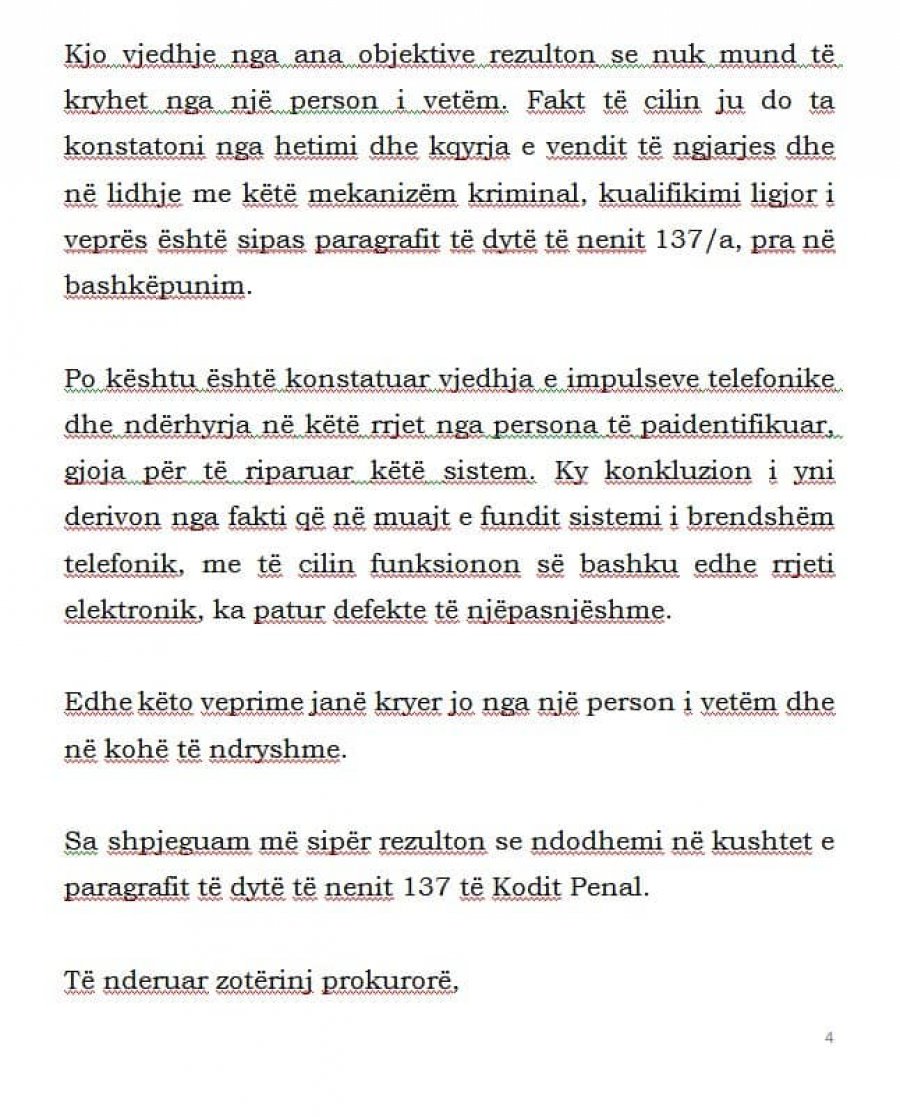 Meta kallëzim në Prokurorinë e Tiranës: Persona të