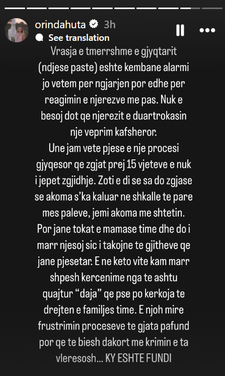 Orinda Huta ndan historinë personale: Jam prej 15 vitesh në konflikt