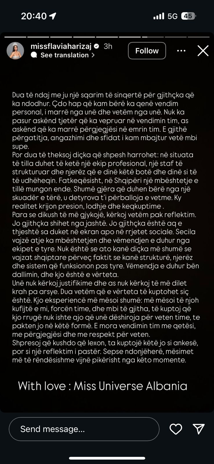 Skandal në Miss Universe në Tajlandë, përfaqësuesja nga