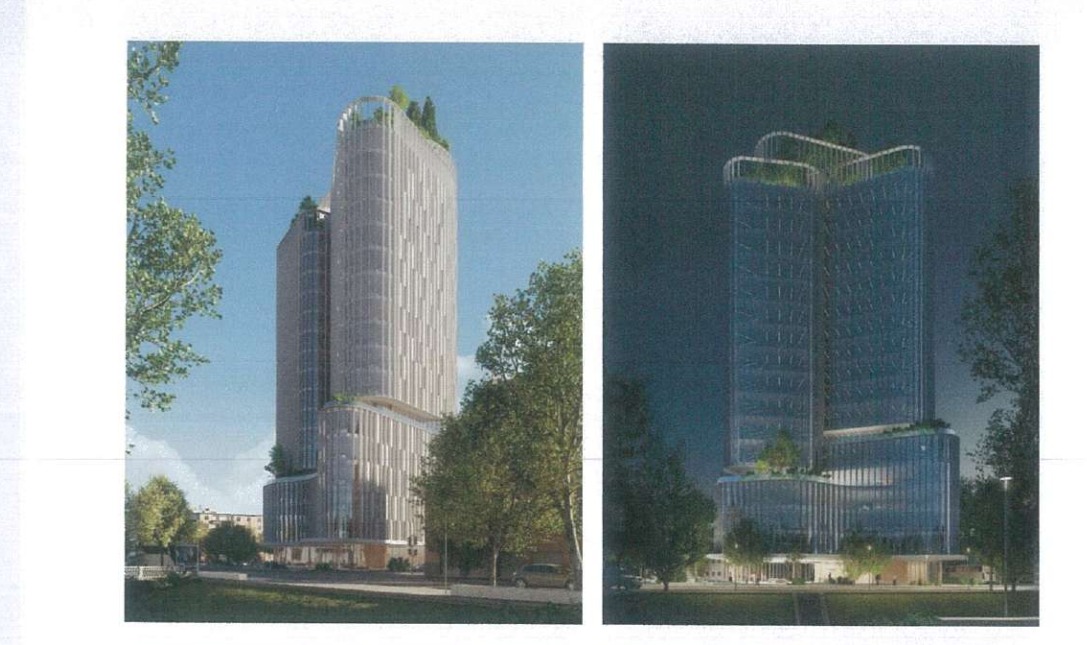 Kulla 19 kate e “Union Bank” devijon rrugën në hyrje