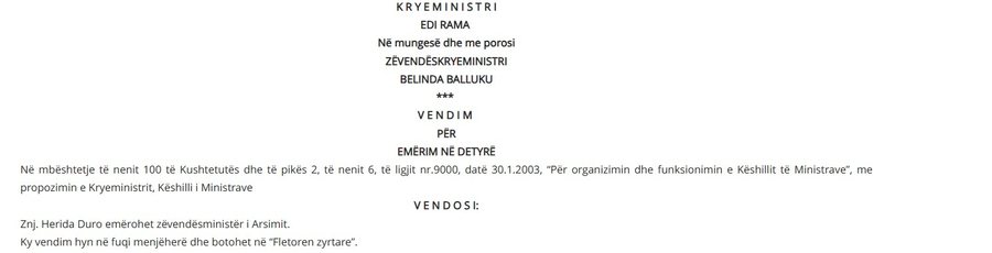EMRAT/ Ndryshime në qeverinë “RAMA 4”, ja kush ikën