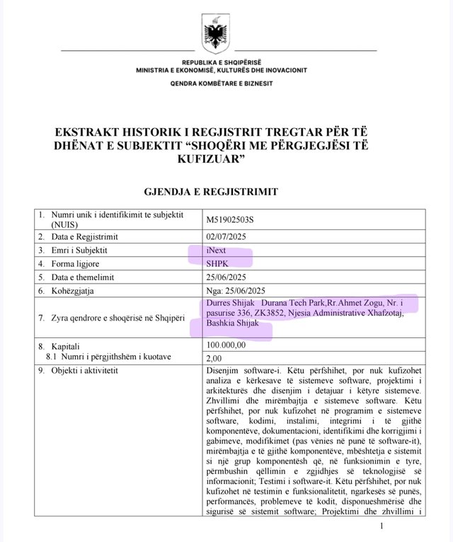 “Truri” i DURANA-s do të mirëmbajë rrjetin qeveritar,