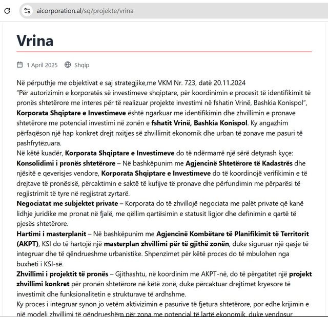 Zbulohet MEGA grabitja në VRINË 849 hektarë buzë detit Jon
