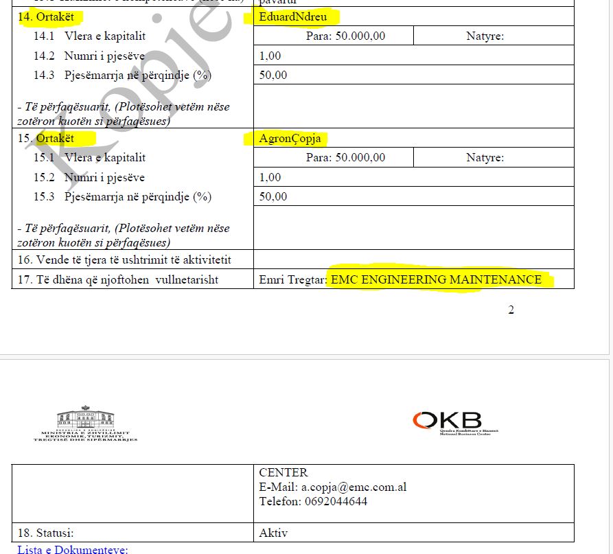 Dy drejtorët në 2015-ën u arrestuan se favorizuan firmën e