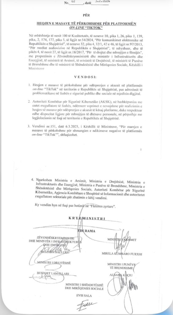 VENDIMI/ Qeveria heq masat e përkohshme dhe hap rrjetin social