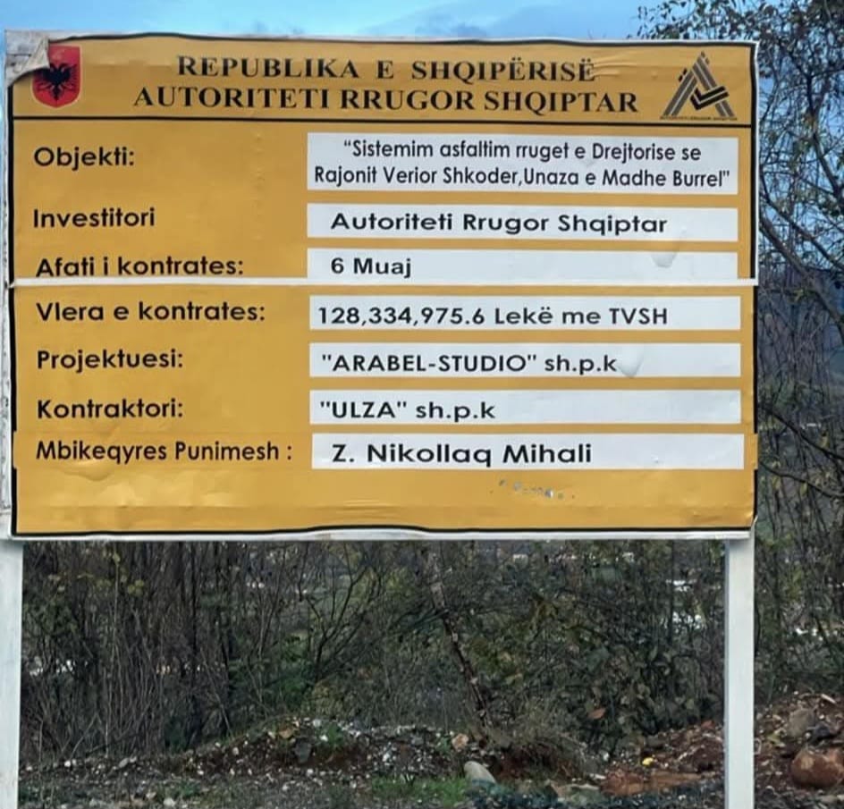 Skandal në Burrel/ Rruga shembet pa u marrë ende në dorëzim