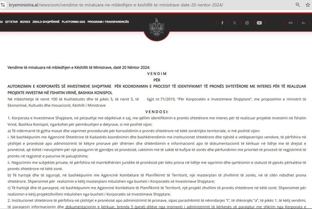 Zbulohet MEGA grabitja në VRINË 849 hektarë buzë detit Jon